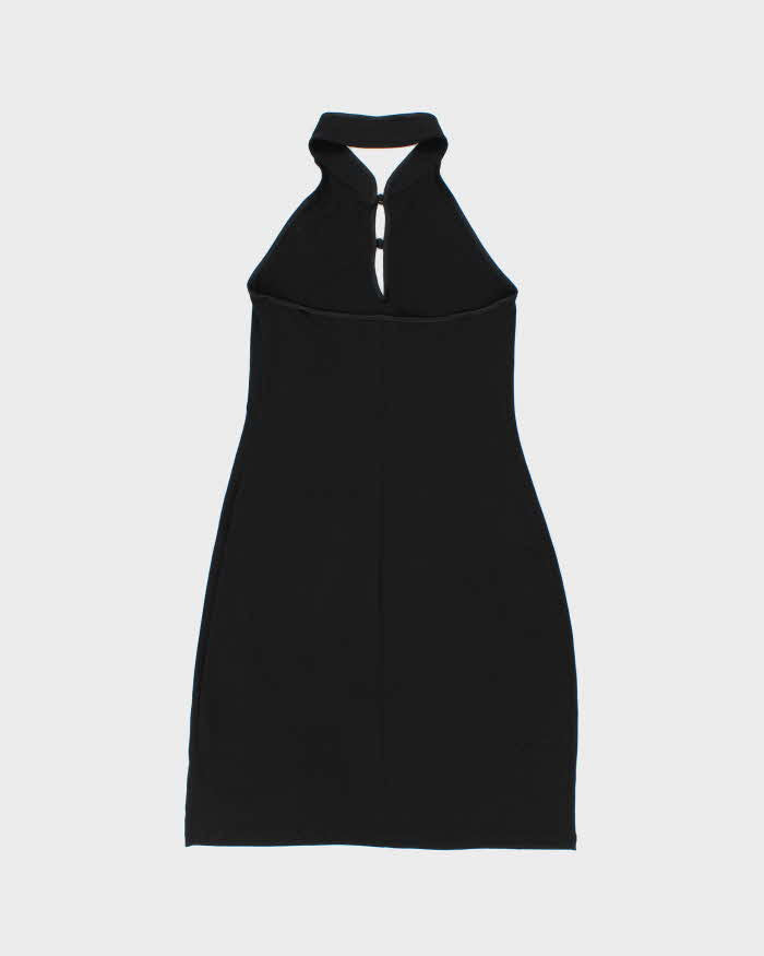 Vintage Y2k 2000s Suzy High Neck Cut-out Slinky Dress - M