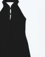 Vintage Y2k 2000s Suzy High Neck Cut-out Slinky Dress - M