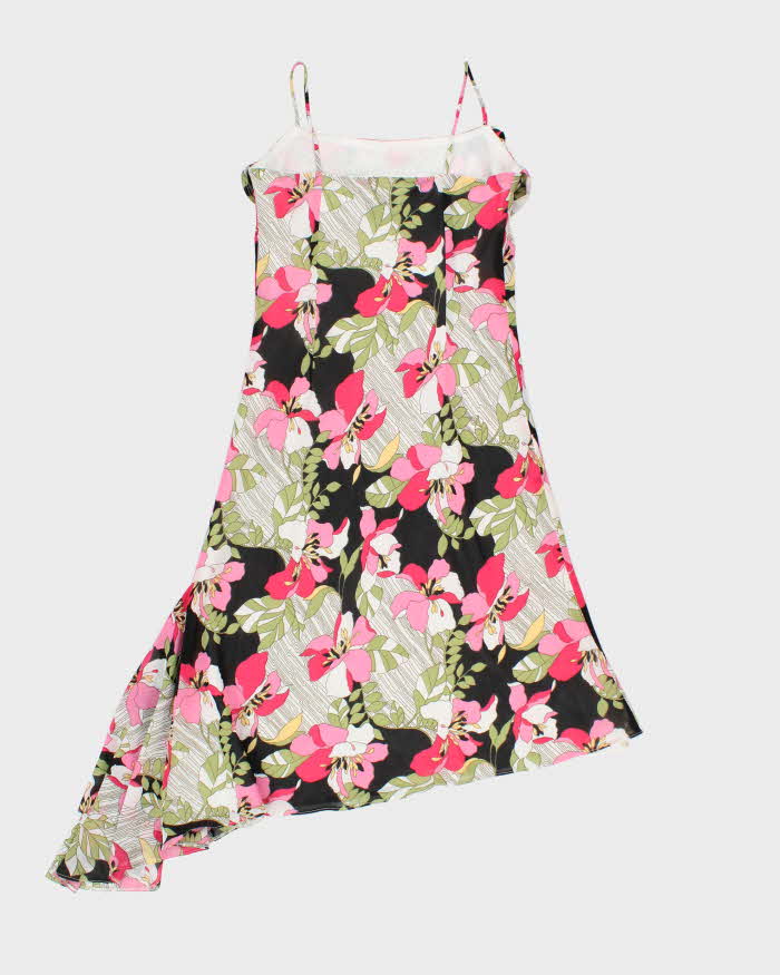 Vintage 1990s Moods By Cabrelli Cowl Neck Asymmetric Hem Dress - S