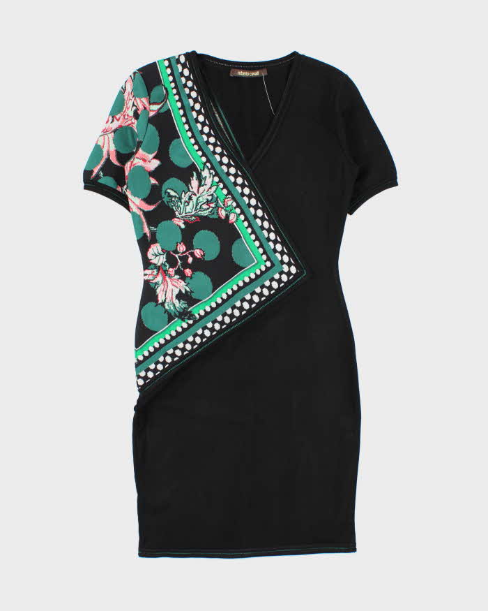 Vintage 2000s Roberto Cavalli Knit Mini Dress - M