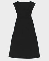 Vintage 1990s Galleria Cowl Neck Double Leg Split Dress - S
