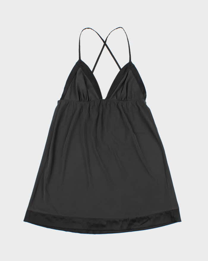 Vintage 2000s Victoria's Secret Satin Trim Mini Dress - M