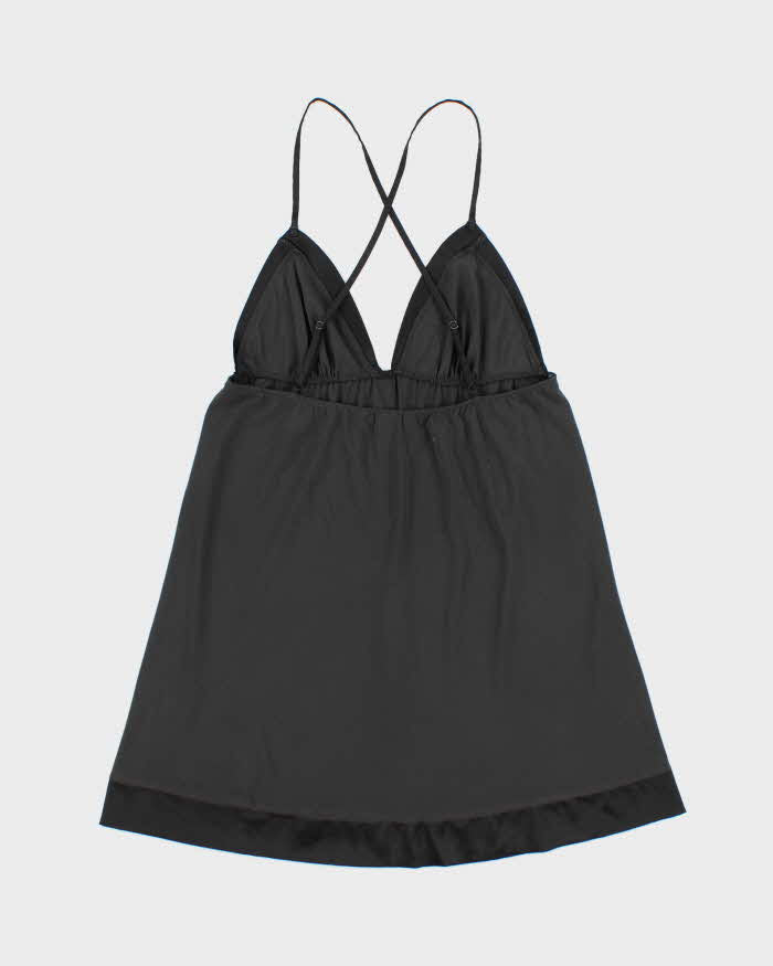 Vintage 2000s Victoria's Secret Satin Trim Mini Dress - M