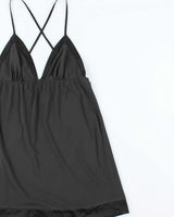 Vintage 2000s Victoria's Secret Satin Trim Mini Dress - M