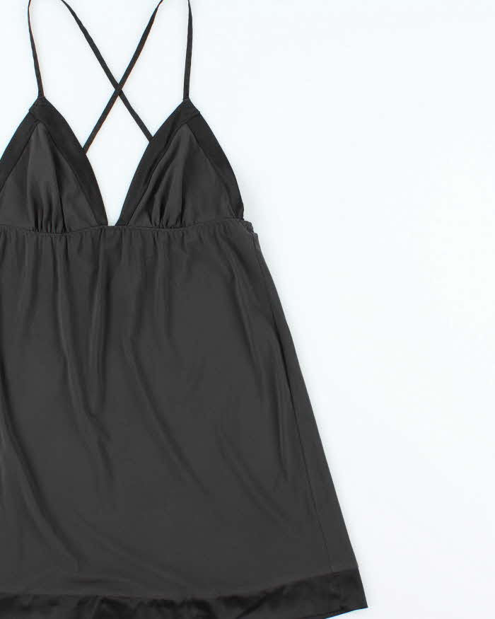 Vintage 2000s Victoria's Secret Satin Trim Mini Dress - M