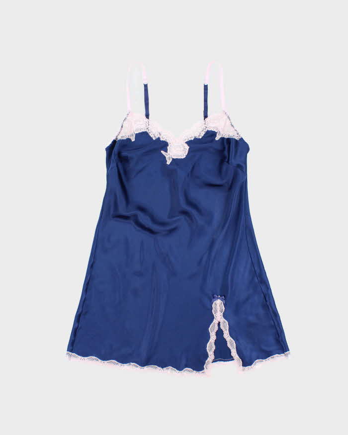 Vintage Y2k 2000s Victoria's Secret Satin Mini Slip Dress - XS