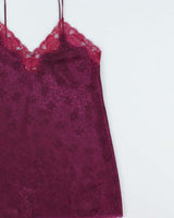 Vintage 1990s Silhouettes Floral Satin Slip Dress - M