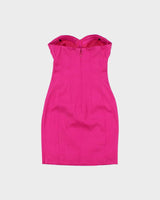Vintage 2010s Bebe Bandeau Peplum Waist Dress - XS