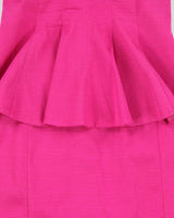 Vintage 2010s Bebe Bandeau Peplum Waist Dress - XS