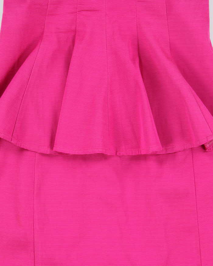 Vintage 2010s Bebe Bandeau Peplum Waist Dress - XS