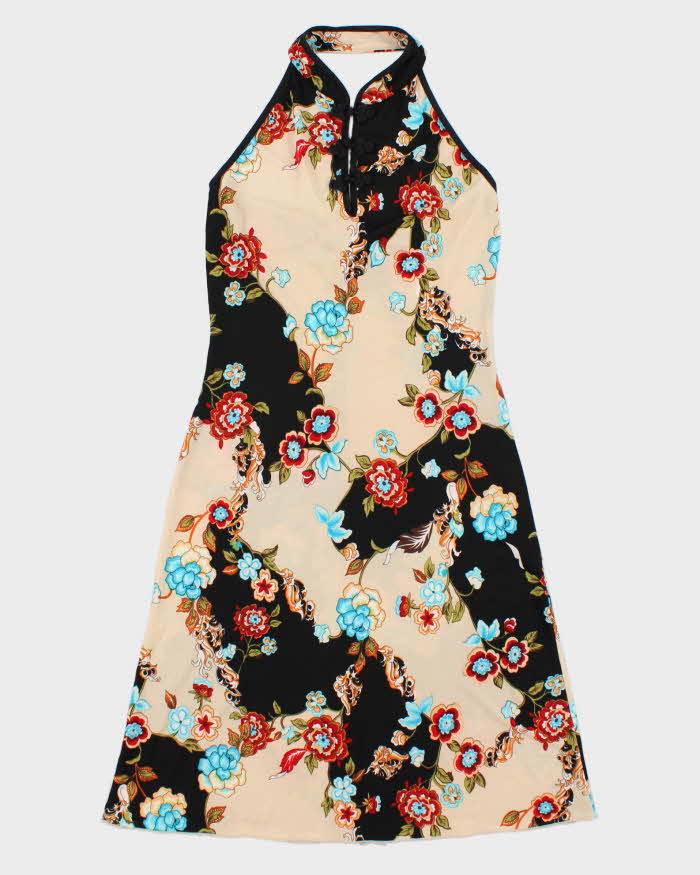 Vintage 1990s San Joy U.S.A High neck Sheer Dress - M