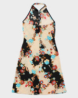 Vintage 1990s San Joy U.S.A High neck Sheer Dress - M