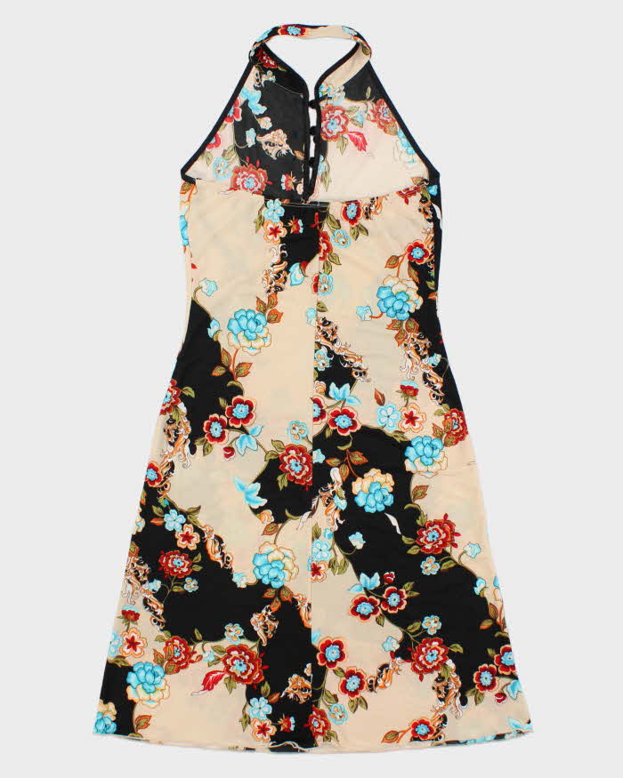 Vintage 1990s San Joy U.S.A High neck Sheer Dress - M