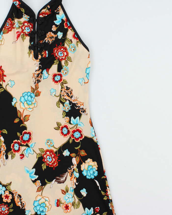 Vintage 1990s San Joy U.S.A High neck Sheer Dress - M