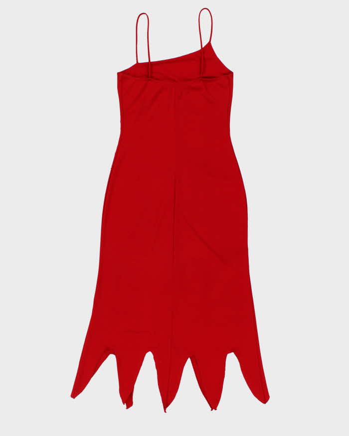 Vintage 1990s Entry Asymmetric Beaded Dress - S