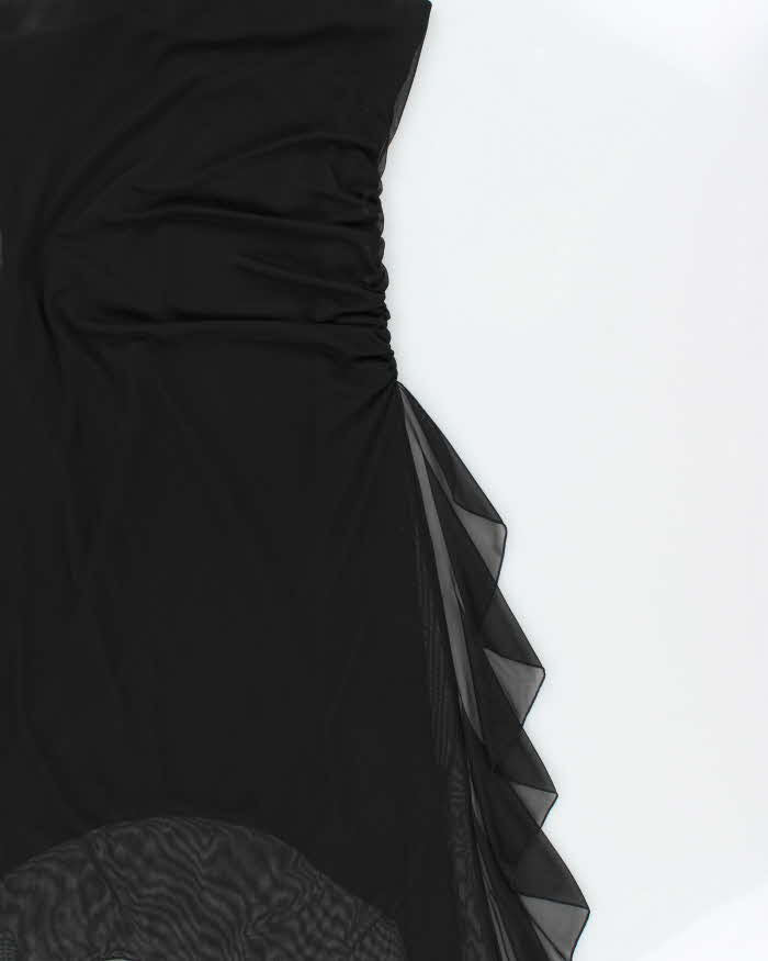 Vintage Y2k 2000s Synched Waist Bandeau Dress - L