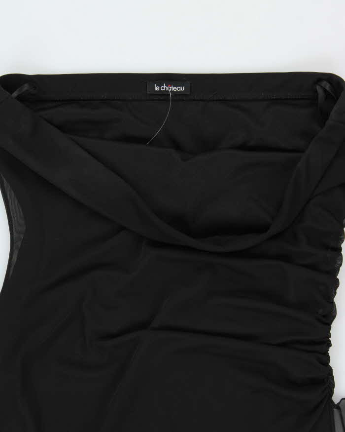 Vintage Y2k 2000s Synched Waist Bandeau Dress - L