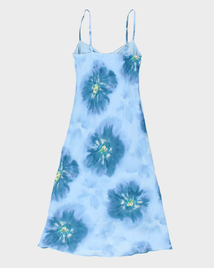 Vintage 1990s Denise Collection Bias Cut Floral Dress - S