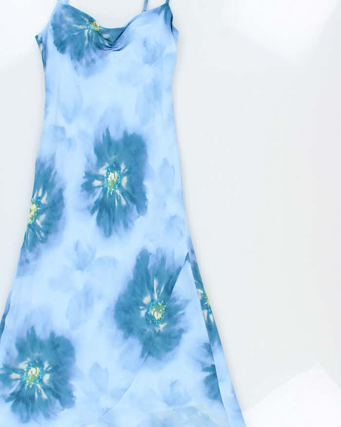 Vintage 1990s Denise Collection Bias Cut Floral Dress - S
