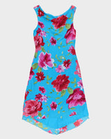 Vintage 1990s Poems Cowl Neck Asymmetric Hem Dress - M