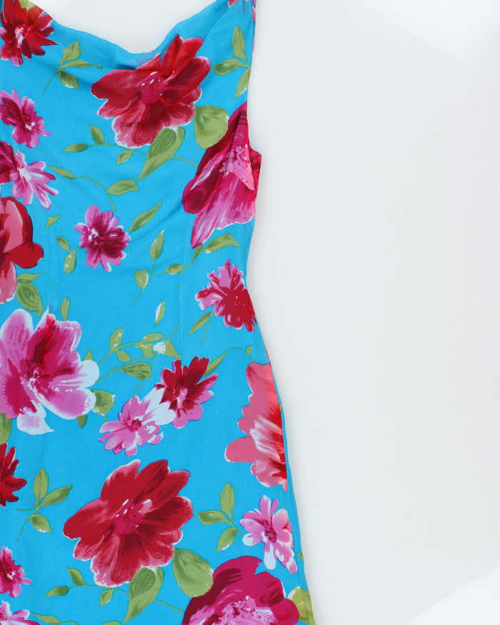 Vintage 1990s Poems Cowl Neck Asymmetric Hem Dress - M