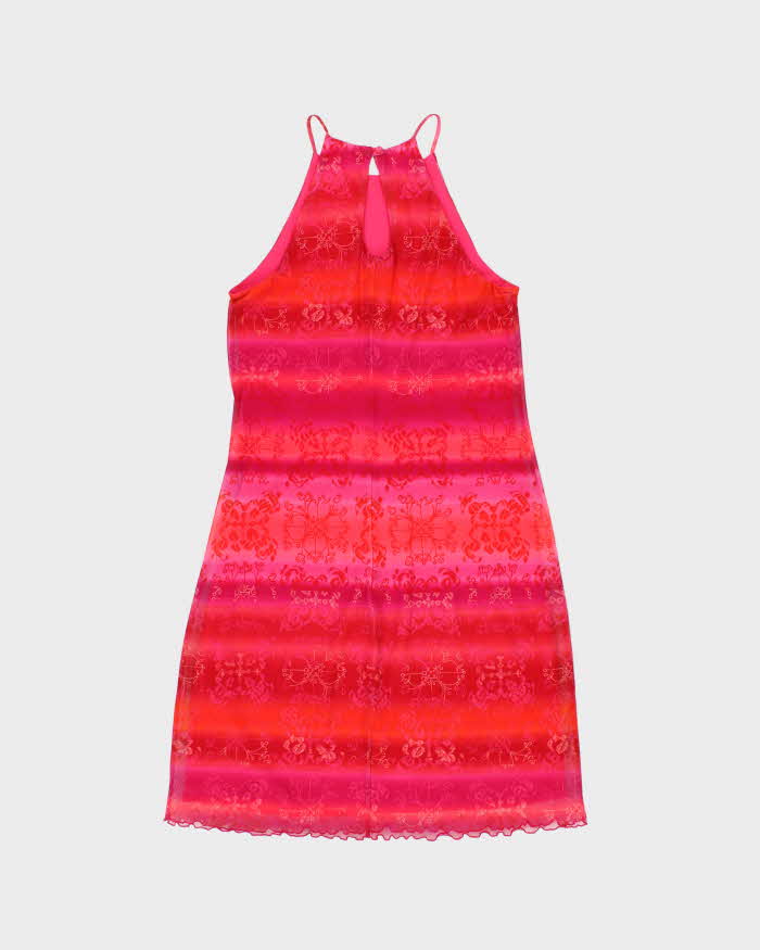 Vintage 1990s California Concepts High Neck Ombre Dress - S