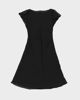 Vintage 1990s Cleo Slash Neck Bias Cut Dress - S