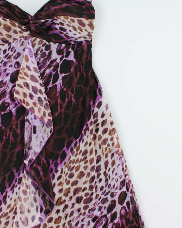 Vintage Y2k 2000s Ruby Rox Leopard print Bandeau Dress - S