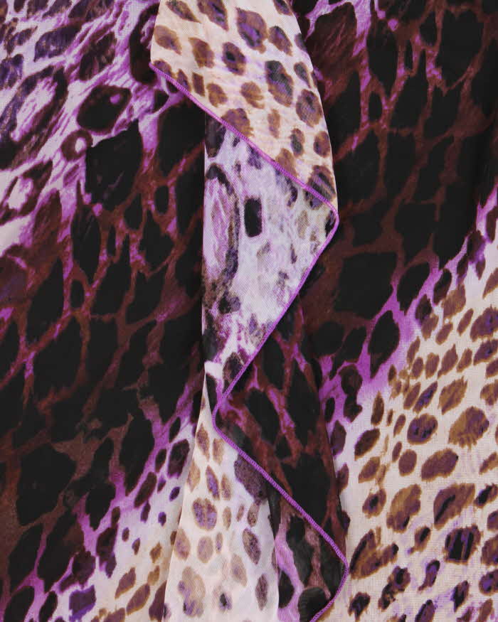 Vintage Y2k 2000s Ruby Rox Leopard print Bandeau Dress - S