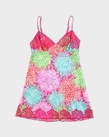 Vintage Y2k 2000s La Senza Floral Lace Detail Slip Dress - S