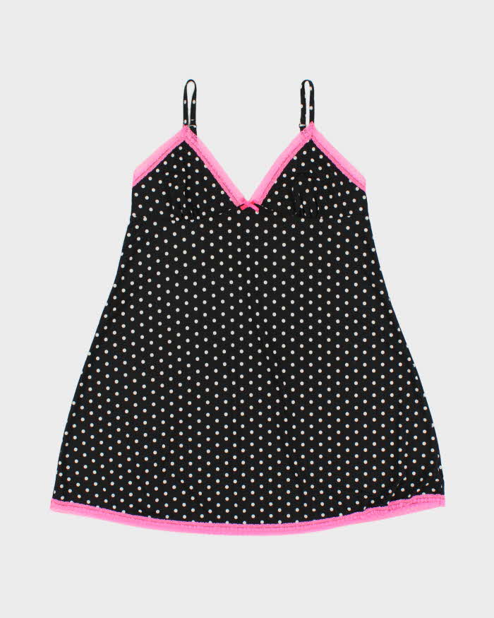 Vintage Y2k 2000s La Senza Polka Dot Slinky Slip Dress - M