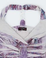 Vintage Y2K 2000s Candy Couture Slinky Rhinestone Detail Mini Dress - M