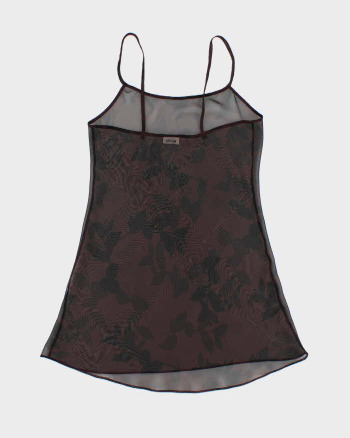 Vintage 1990s Calvin Klein Mesh Slip Dress - M