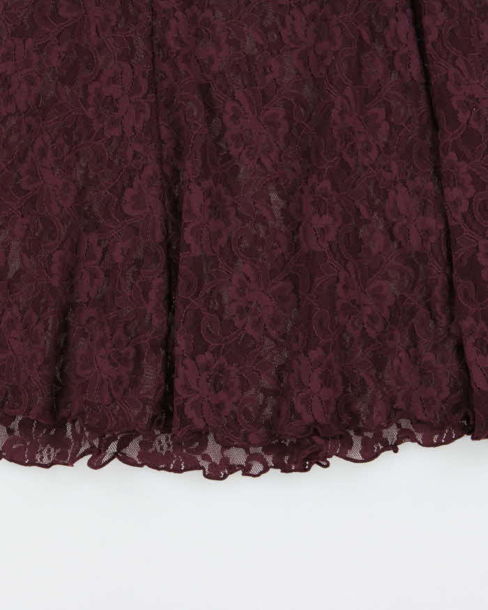 Vintage 1990s Intimate Details Lace Double Strap Slip Dress - M