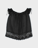 Vintage 2000s La Senza Mesh Baby Doll Mini Dress - M