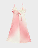 Vintage 1990s Honey Punch Ruched Detail Satin Dress - S