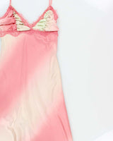 Vintage 1990s Honey Punch Ruched Detail Satin Dress - S