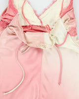 Vintage 1990s Honey Punch Ruched Detail Satin Dress - S