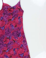 Vintage 1990s California Concepts Cowl Neck Floral Dress - M