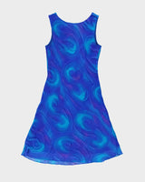 Vintage 1990s Simply Silk V Neck Floaty Silk Dress - L