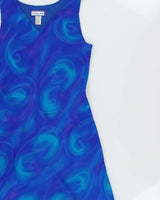 Vintage 1990s Simply Silk V Neck Floaty Silk Dress - L