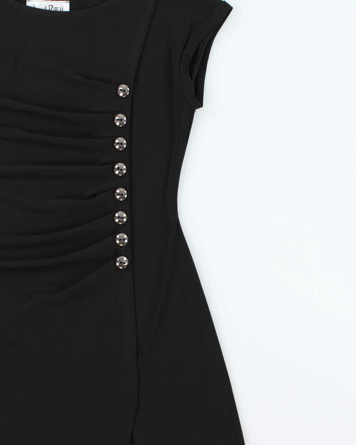Vintage 1990s Joseph Ribkoff Ruched Slinky Mini Dress - S