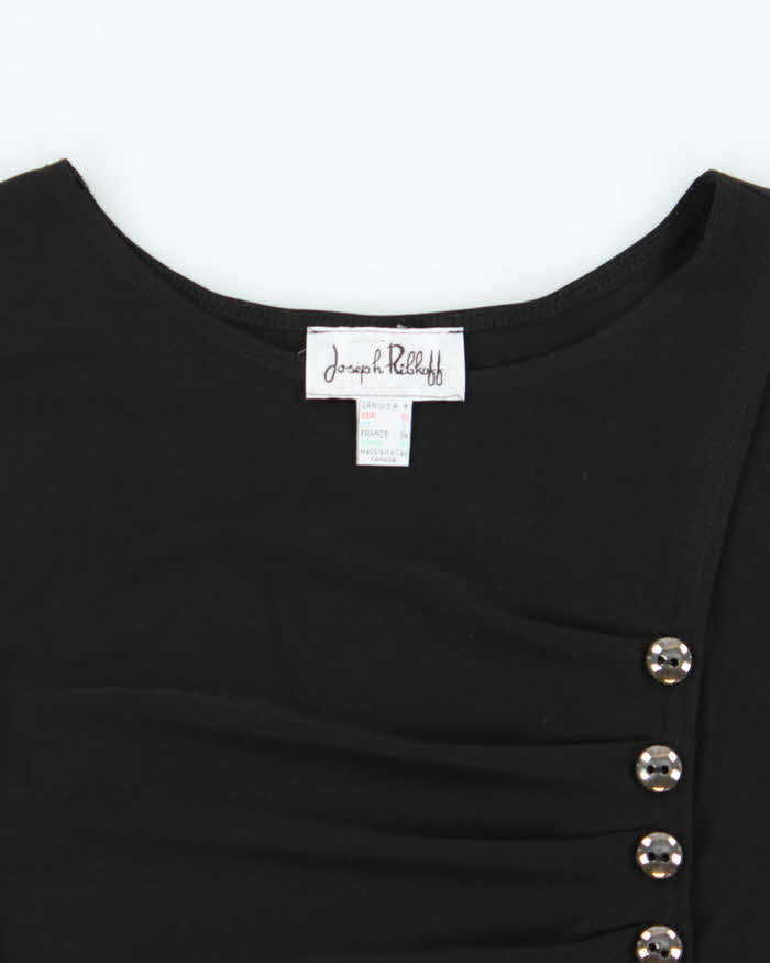Vintage 1990s Joseph Ribkoff Ruched Slinky Mini Dress - S
