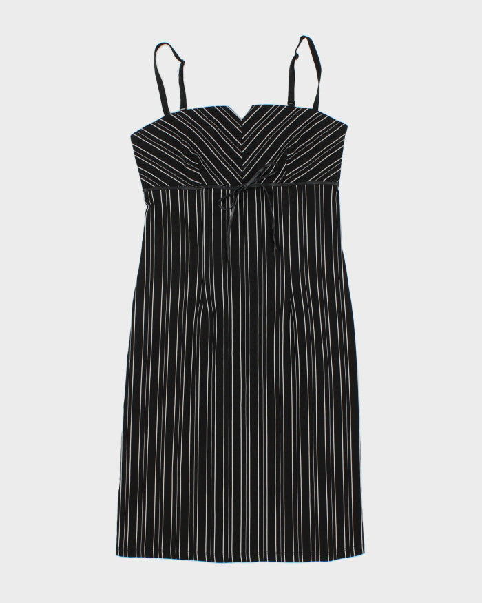 Vintage Y2k 2000s Le Chateau Pin Stripe Pencil Dress - S