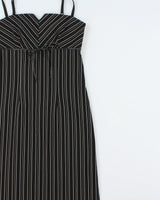 Vintage Y2k 2000s Le Chateau Pin Stripe Pencil Dress - S