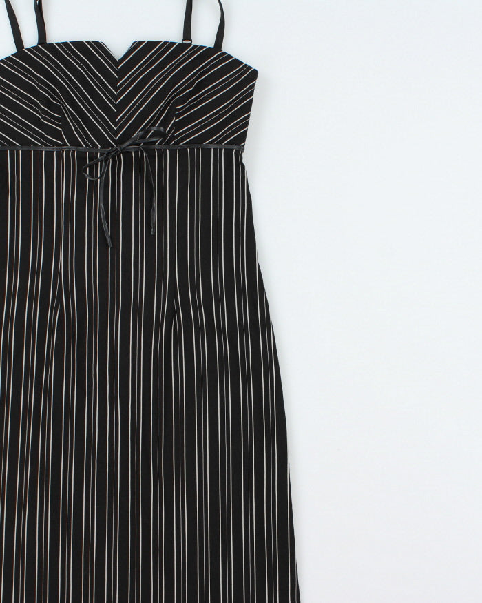 Vintage Y2k 2000s Le Chateau Pin Stripe Pencil Dress - S