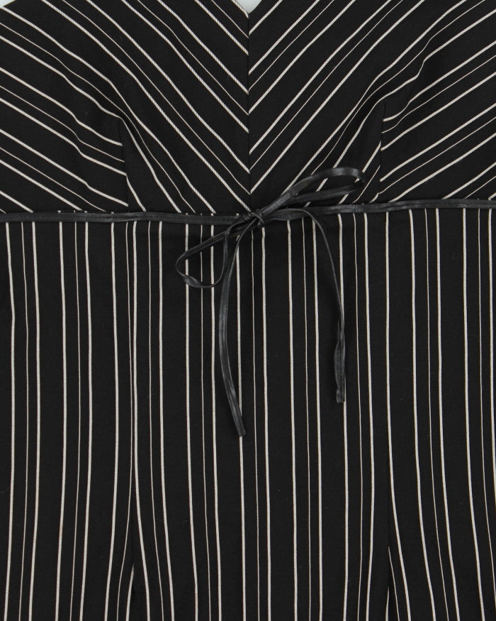 Vintage Y2k 2000s Le Chateau Pin Stripe Pencil Dress - S