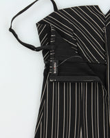 Vintage Y2k 2000s Le Chateau Pin Stripe Pencil Dress - S