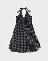 Vintage Y2k 2000s Wet Seal Polka Dot Tutu Hem Polka Dot Dress - S