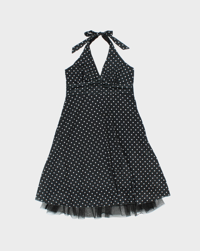 Vintage Y2k 2000s Wet Seal Polka Dot Tutu Hem Polka Dot Dress - S